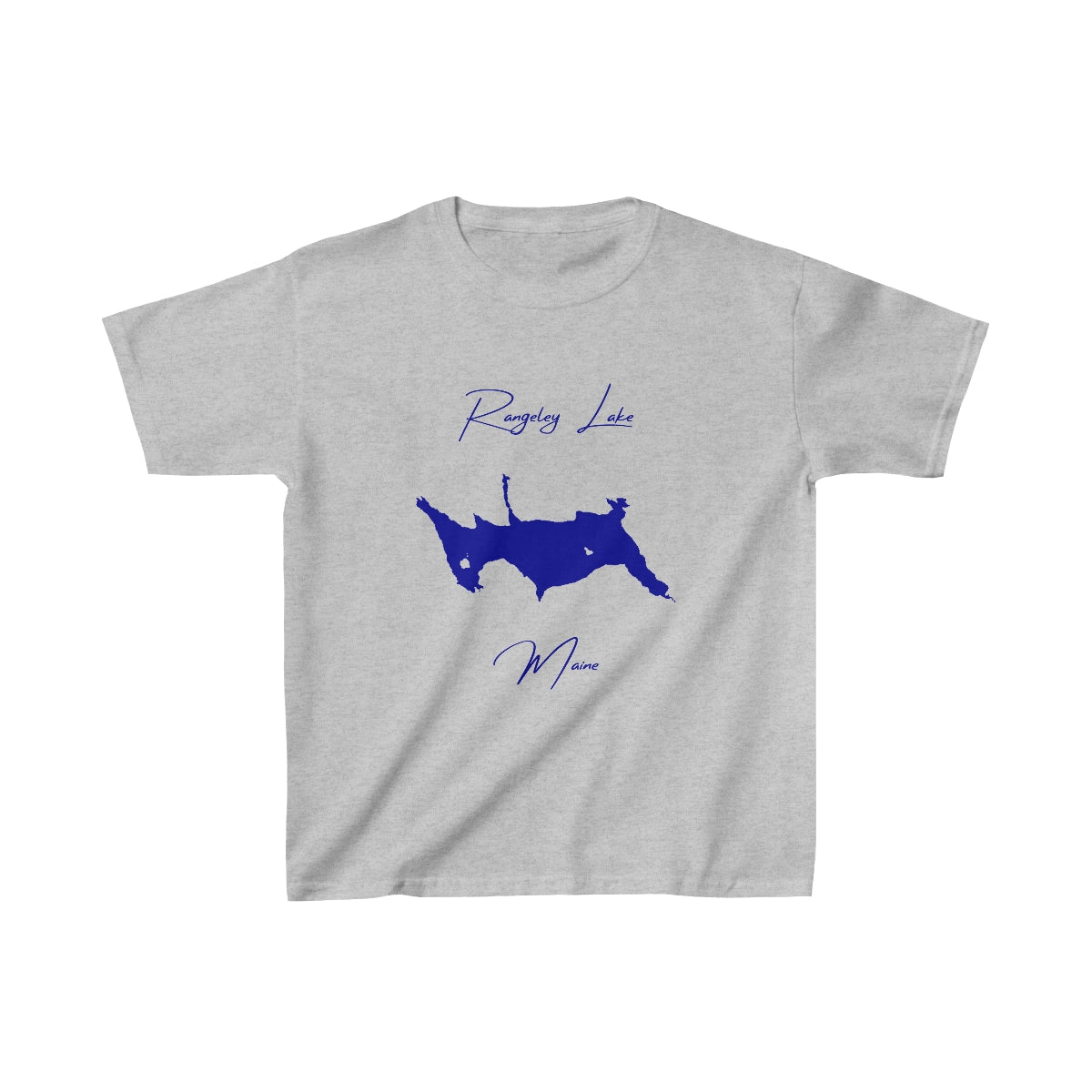 Maine  Rangeley  Lake  Youth  T-shirt  front  position  view  from  front  sport  grey.webp
