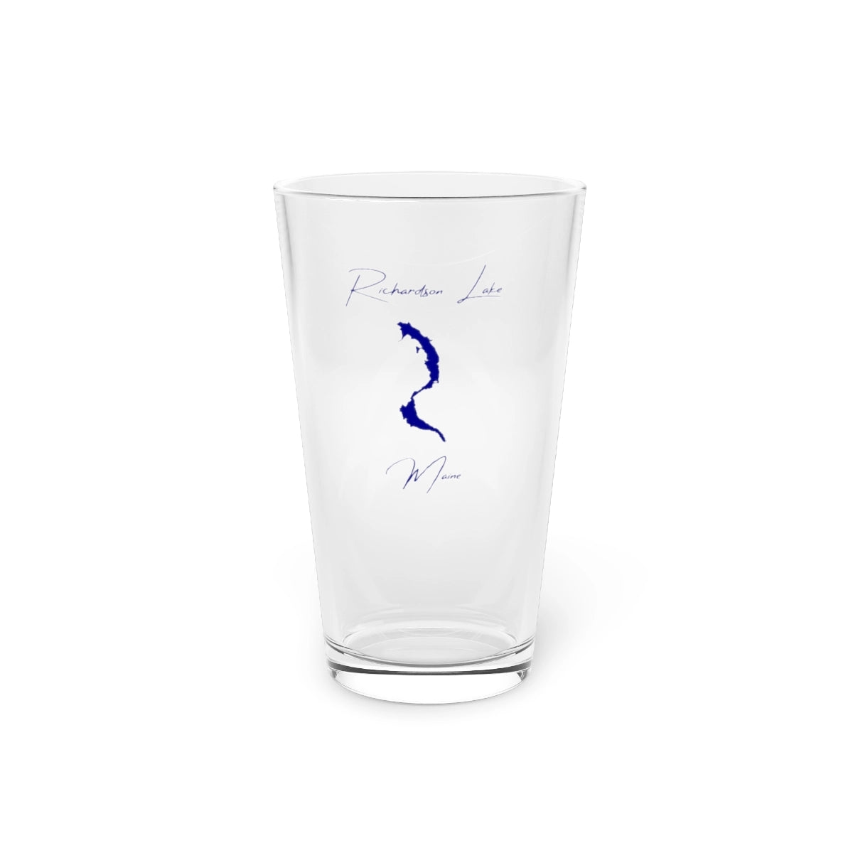 Maine  Richardson  Lake  16oz  Pint  Glass  front  position  view  from  front  16oz.webp