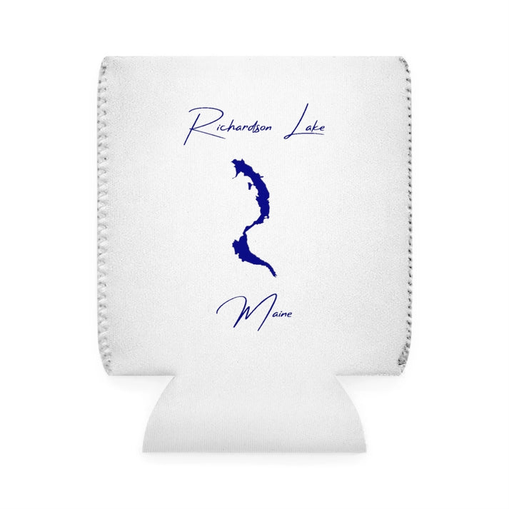 Maine  Richardson  Lake  Can  Koozie  front  position  view  from  front-1  white.webp