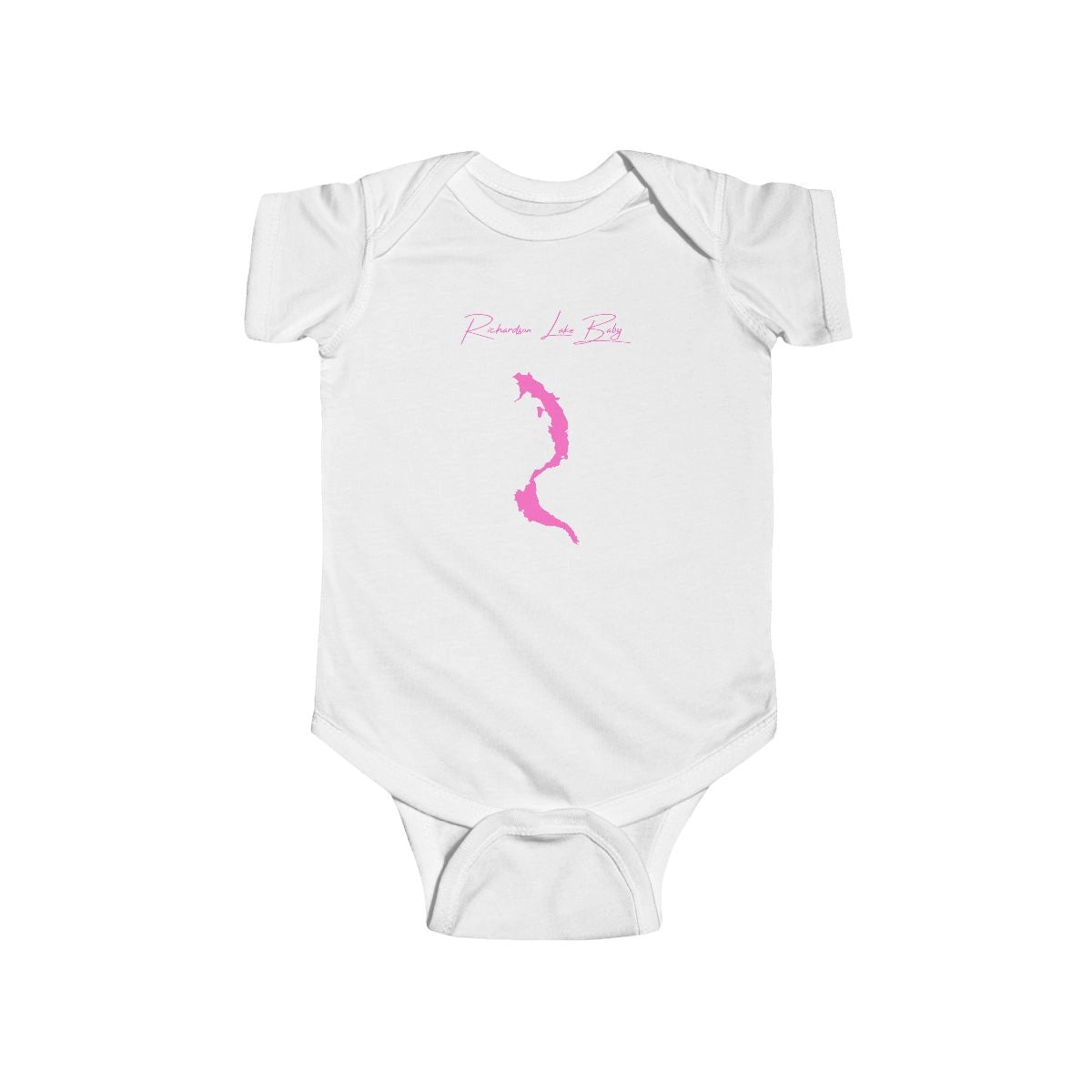 Maine  Richardson  Lake  Onesie  front  position  view  from  front  white.webp