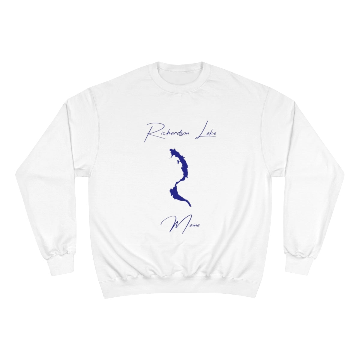 Maine  Richardson  Lake  Sweatshirt  front  position  view  from  front  white.webp