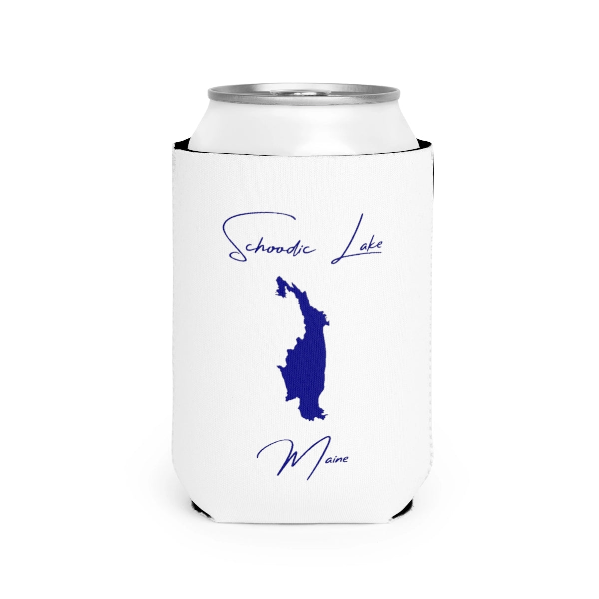 Maine  Schoodic  Lake  Can  Koozie  front  position  view  from  front-2  white.webp