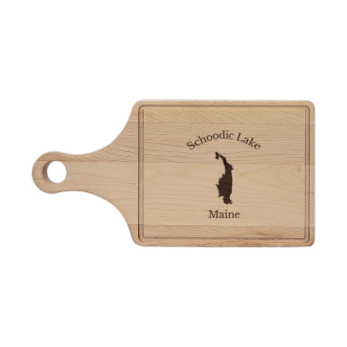 Maine  Schoodic  Lake  Engraved  Cutting  Board  front  position  view  from  front  maple.webp