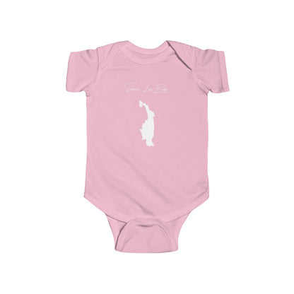 Maine  Schoodic  Lake  Onesie  front  position  view  from  front  pink.webp