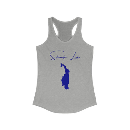 Maine  Schoodic  Lake  Racerback-Tank  front  position  view  from  front  heather  grey.webp