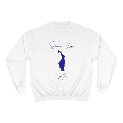 Maine  Schoodic  Lake  Sweatshirt  front  position  view  from  front  white.webp