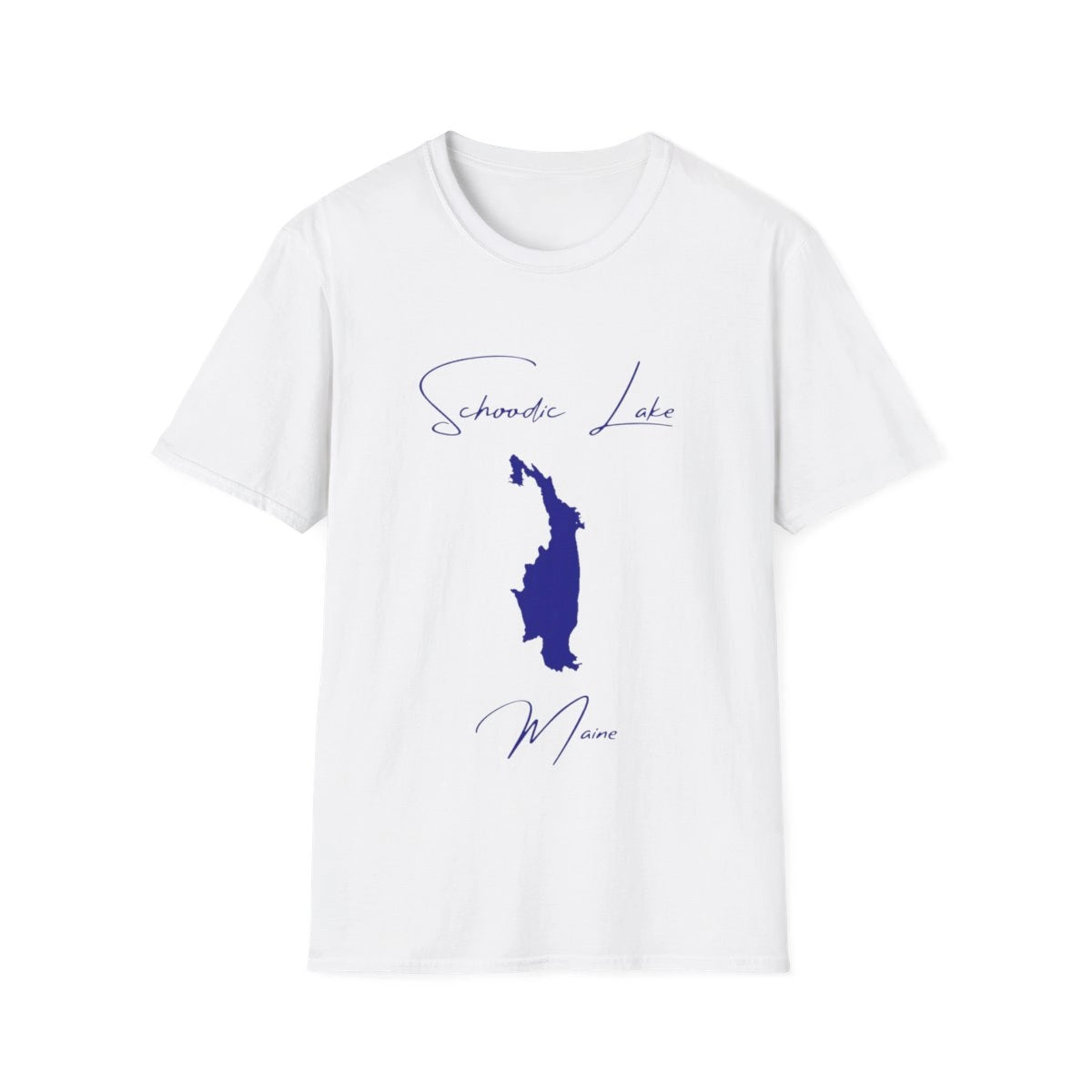 Maine  Schoodic  Lake  T-shirt  front  position  view  from  front  white.webp
