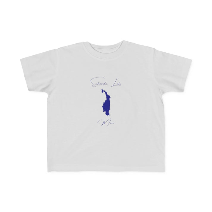 Maine  Schoodic  Lake  Toddler  T-shirt  front  position  view  from  front  silver.webp