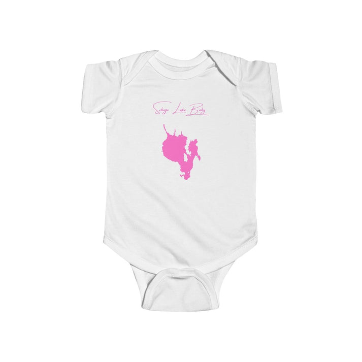 Maine  Sebago  Lake  Onesie  front  position  view  from  front  white.webp