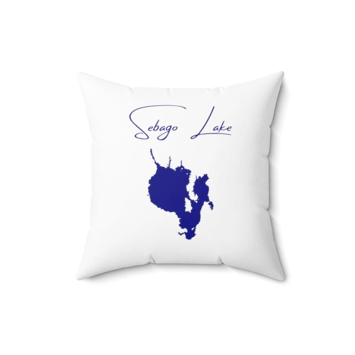 Maine  Sebago  Lake  Pillow  front  position  view  from  back  16  x  16.webp