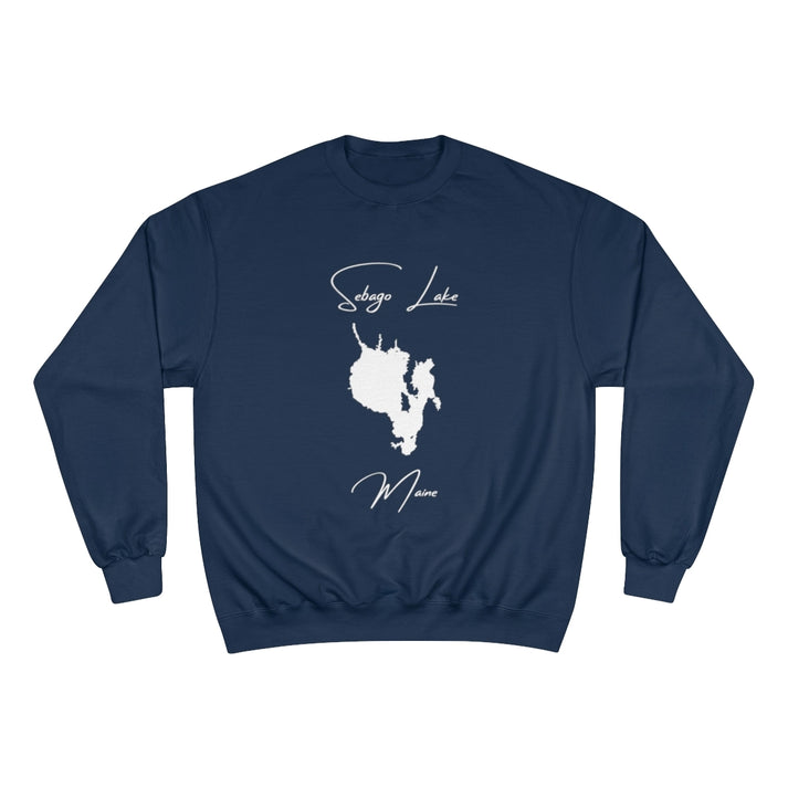Maine  Sebago  Lake  Sweatshirt  front  position  view  from  front  navy.webp