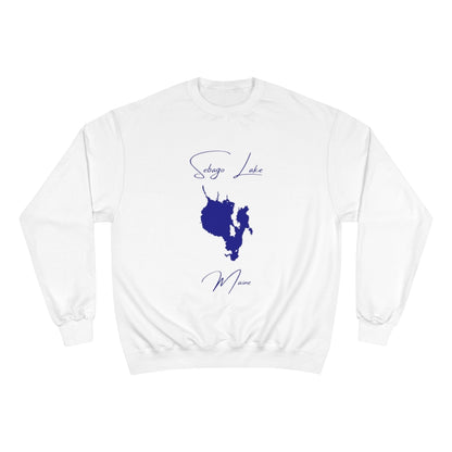 Maine  Sebago  Lake  Sweatshirt  front  position  view  from  front  white.webp