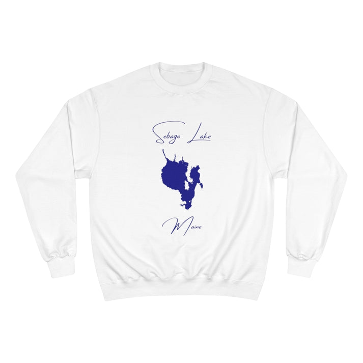 Maine  Sebago  Lake  Sweatshirt  front  position  view  from  front  white.webp