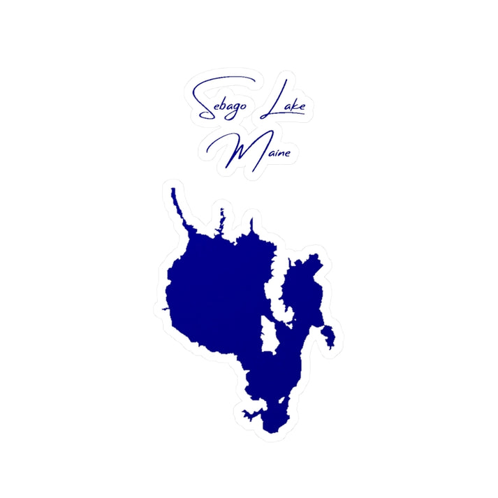 Maine  Sebago  Lake  Vinyl  Decal  other  position  view  from  front  4  x  6.webp