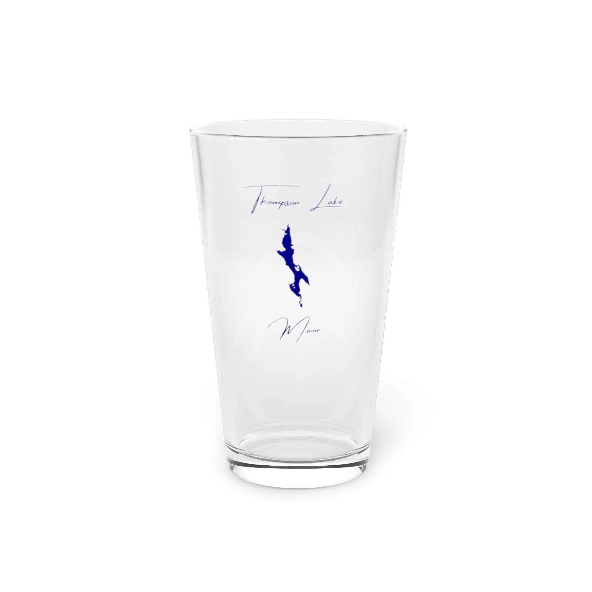 Maine  Thompson  Lake  16oz  Pint  Glass  front  position  view  from  front  16oz.webp