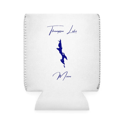 Maine  Thompson  Lake  Can  Koozie  front  position  view  from  front-1  white.webp