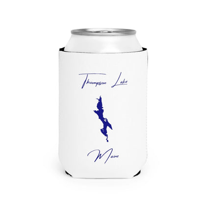 Maine  Thompson  Lake  Can  Koozie  front  position  view  from  front-2  white.webp