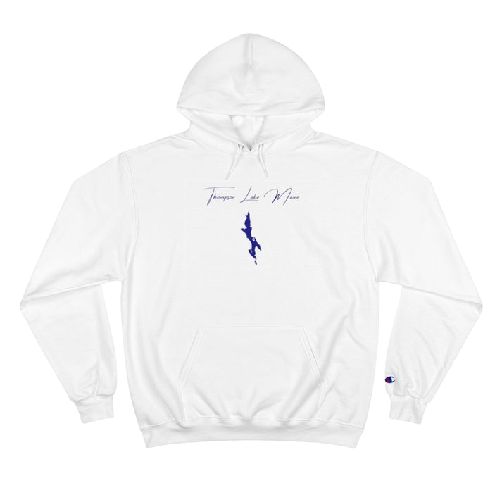 Maine  Thompson  Lake  Hoodie  front  position  view  from  front  white.webp