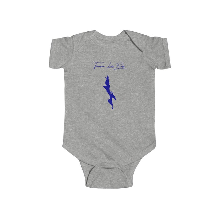 Maine  Thompson  Lake  Onesie  front  position  view  from  front  heather.webp