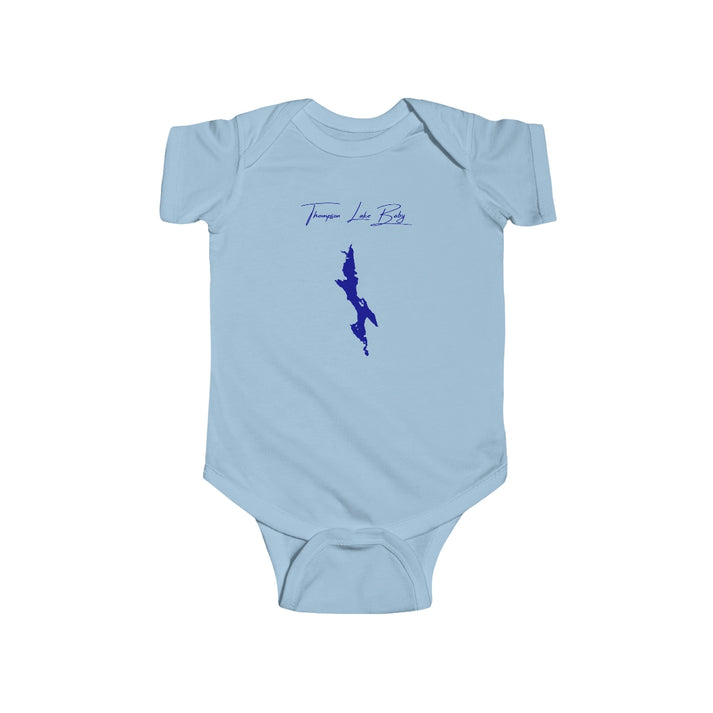 Maine  Thompson  Lake  Onesie  front  position  view  from  front  light  blue.webp