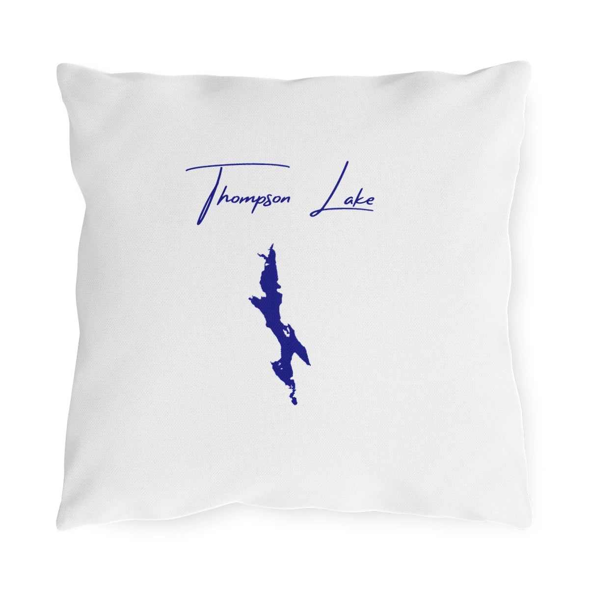 Maine  Thompson  Lake  Outdoor  Pillow  front  position  view  from  front  16  x  16.webp