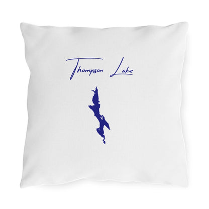 Maine  Thompson  Lake  Outdoor  Pillow  front  position  view  from  front  16  x  16.webp