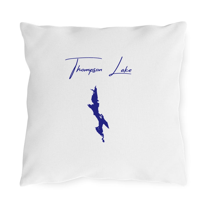 Maine  Thompson  Lake  Outdoor  Pillow  front  position  view  from  front  16  x  16.webp