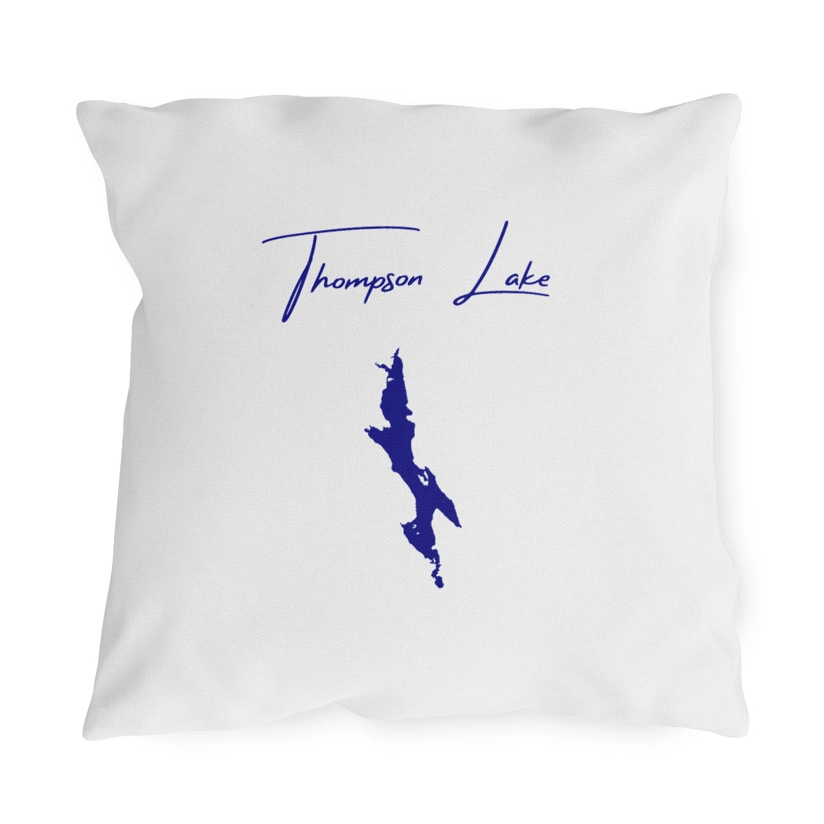 Maine  Thompson  Lake  Outdoor  Pillow  front  position  view  from  front  18  x  18.webp