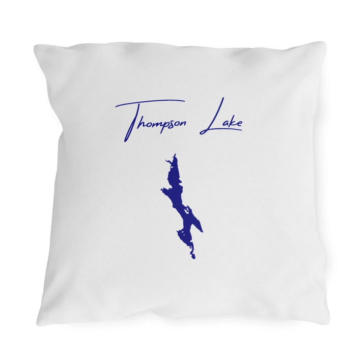 Maine  Thompson  Lake  Outdoor  Pillow  front  position  view  from  front  18  x  18.webp