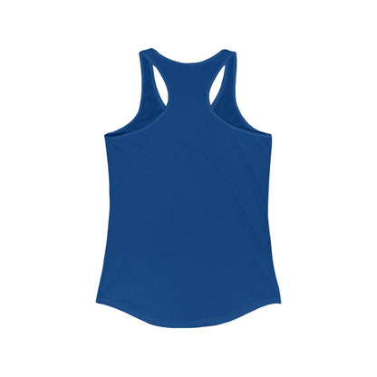 Maine  Thompson  Lake  Racerback-Tank  back  position  view  from  back  solid  royal.webp