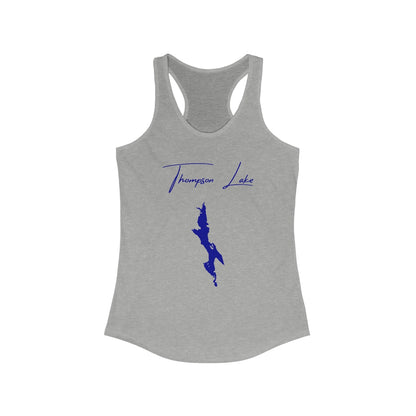 Maine  Thompson  Lake  Racerback-Tank  front  position  view  from  front  heather  grey.webp