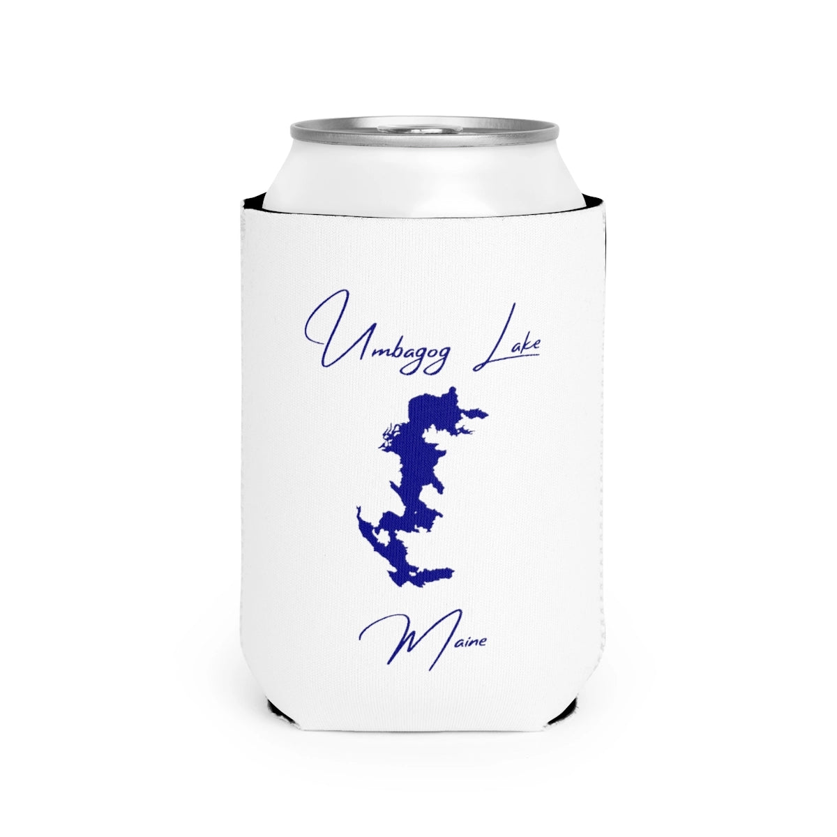 Maine  Umbagog  Lake  Can  Koozie  front  position  view  from  front-2  white.webp