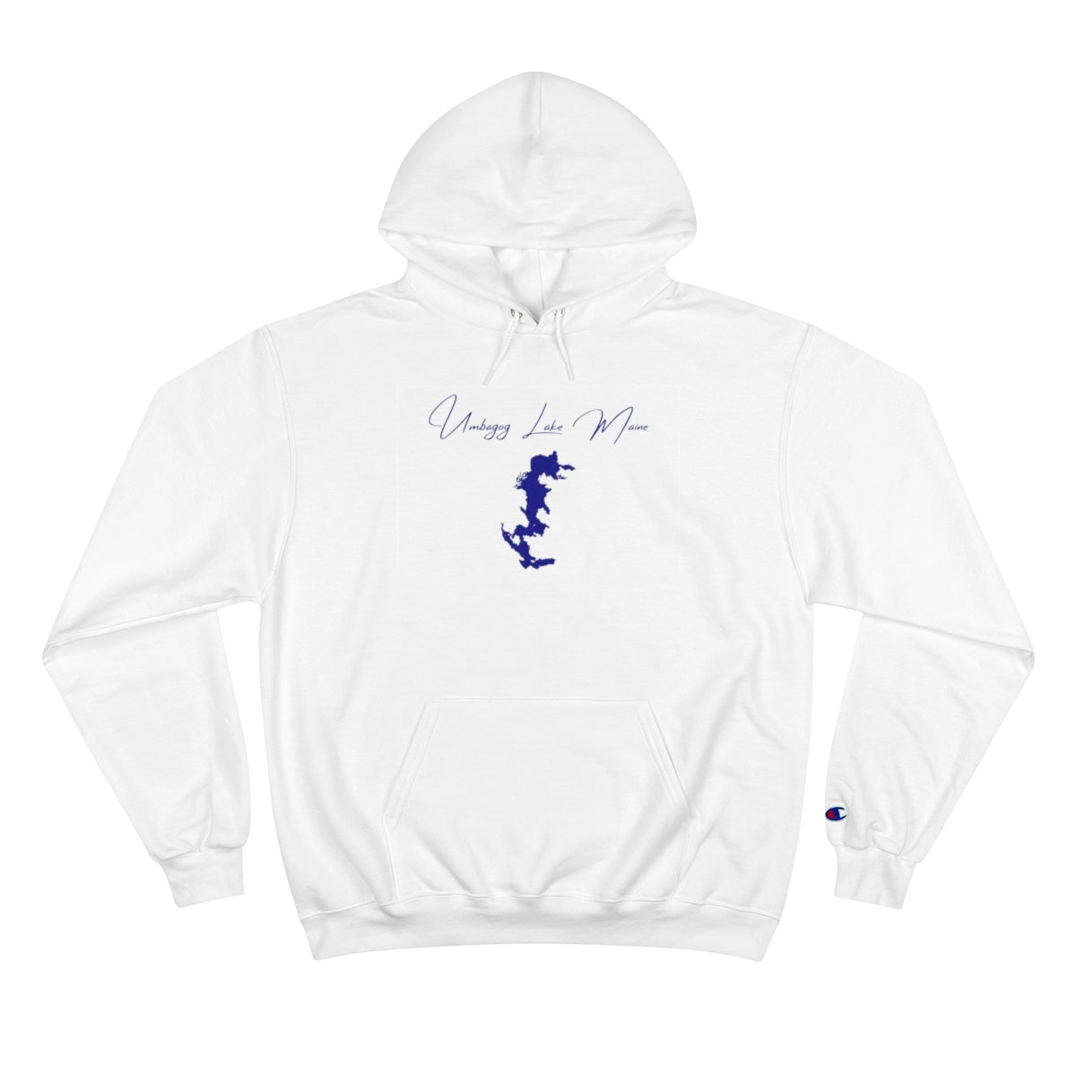 Maine  Umbagog  Lake  Hoodie  front  position  view  from  front  white.webp