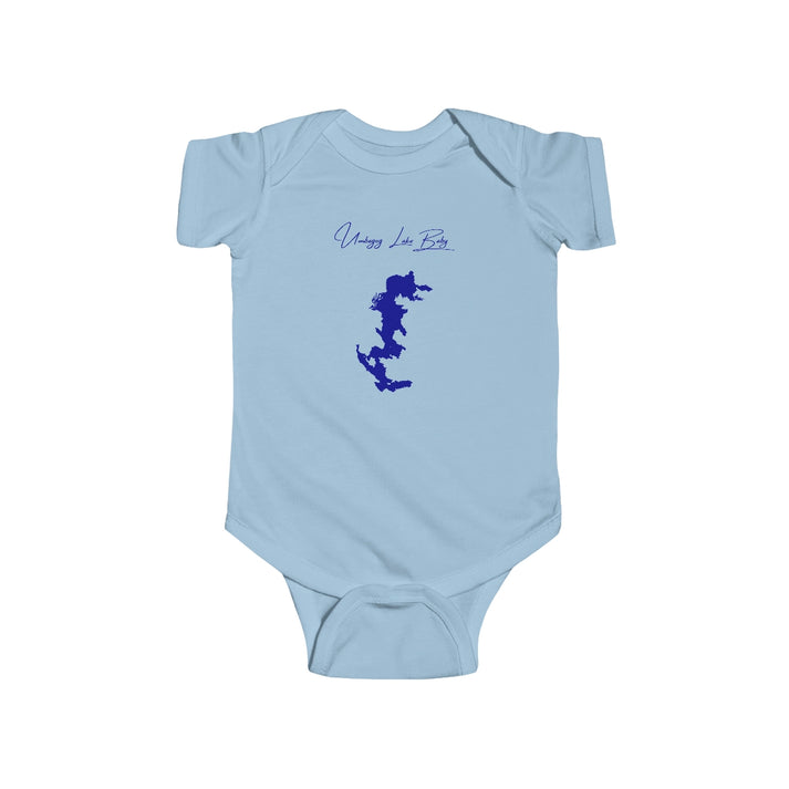 Maine  Umbagog  Lake  Onesie  front  position  view  from  front  light  blue.webp