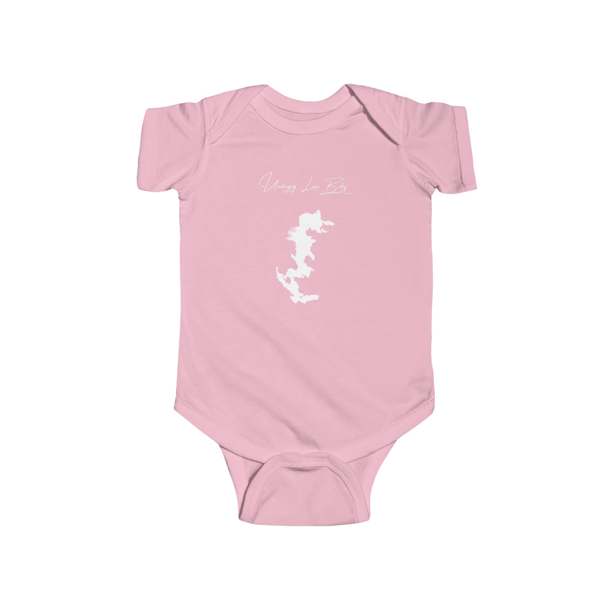 Maine  Umbagog  Lake  Onesie  front  position  view  from  front  pink.webp