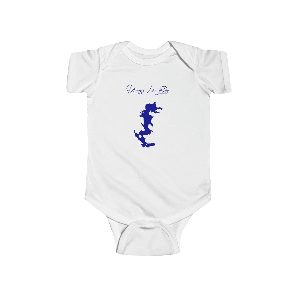 Maine  Umbagog  Lake  Onesie  front  position  view  from  front  white.webp