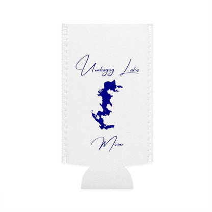 Maine  Umbagog  Lake  Slim  Can  Koozie  front  position  view  from  flat-front  white.webp