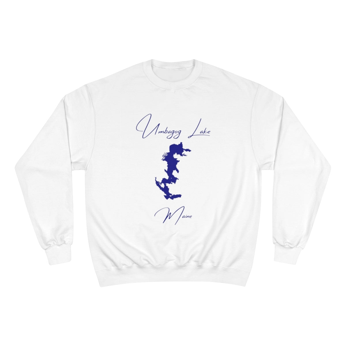 Maine  Umbagog  Lake  Sweatshirt  front  position  view  from  front  white.webp