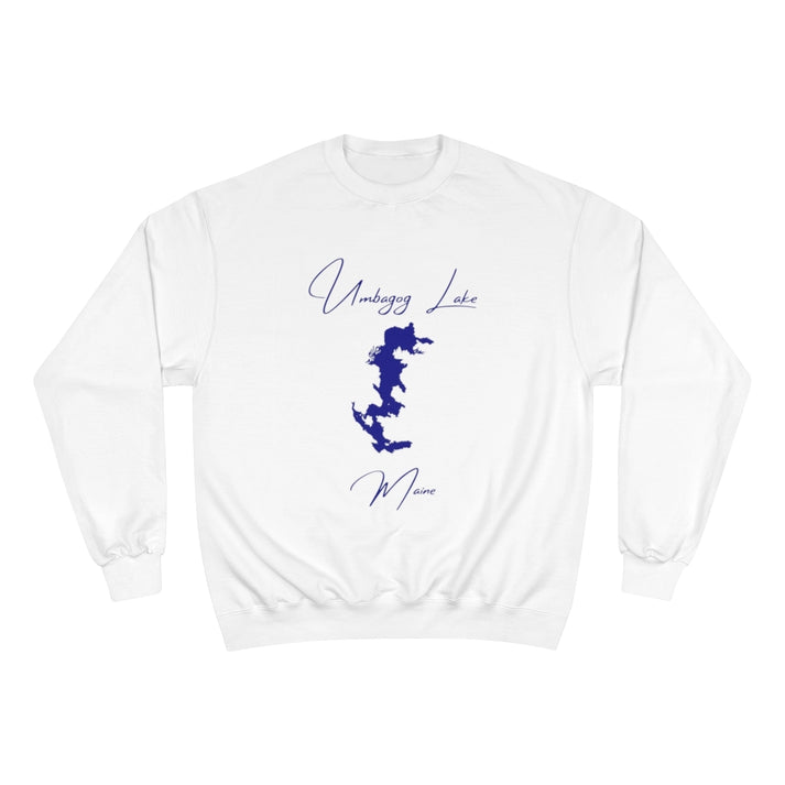 Maine  Umbagog  Lake  Sweatshirt  front  position  view  from  front  white.webp