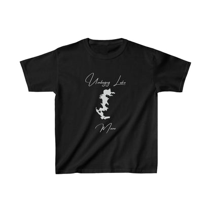 Maine  Umbagog  Lake  Youth  T-shirt  front  position  view  from  front  black.webp