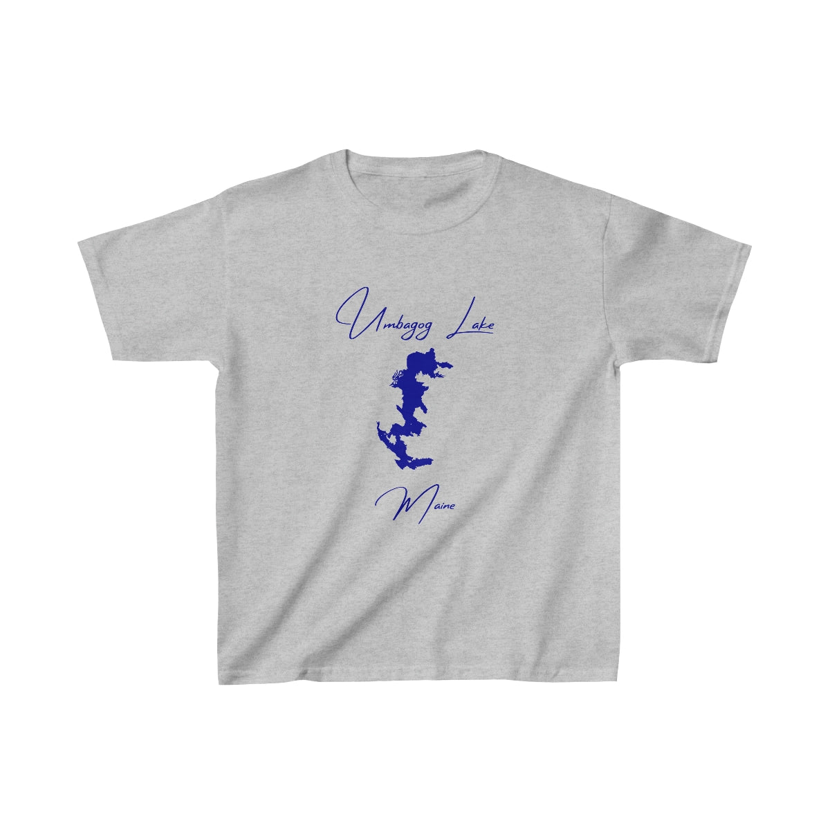 Maine  Umbagog  Lake  Youth  T-shirt  front  position  view  from  front  sport  grey.webp