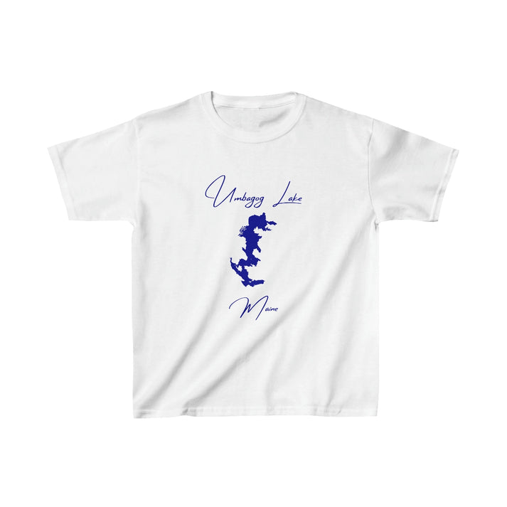 Maine  Umbagog  Lake  Youth  T-shirt  front  position  view  from  front  white.webp