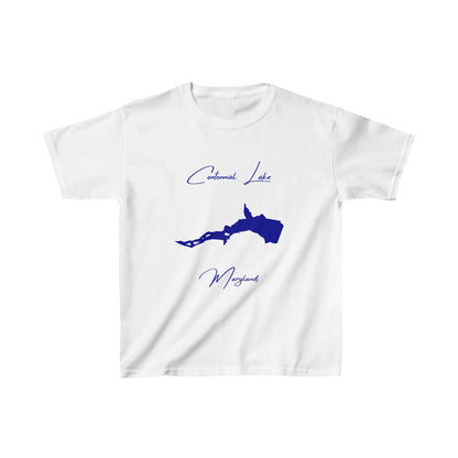 Maryland  Centennial  Lake  Youth  T-shirt  front  position  view  from  front  white.webp