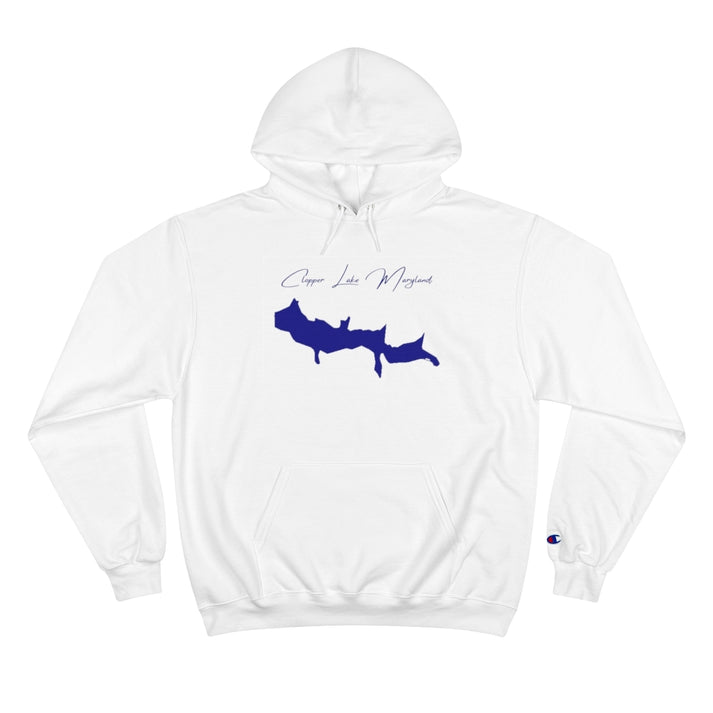 Maryland  Clopper  Lake  Hoodie  front  position  view  from  front  white.webp