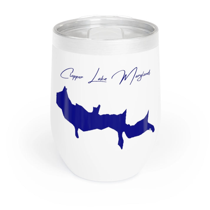 Maryland  Clopper  Lake  Wine  Tumbler  front  position  view  from  front  white.webp