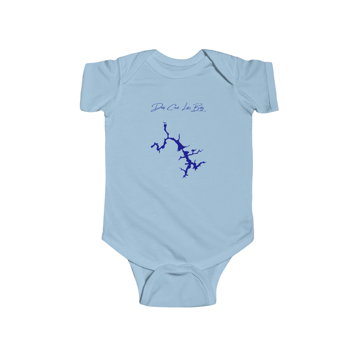 Maryland  Deep  Creek  Lake  Onesie  front  position  view  from  front  light  blue.webp