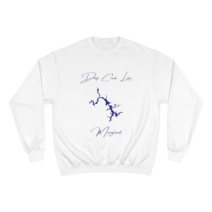 Maryland  Deep  Creek  Lake  Sweatshirt  front  position  view  from  front  white.webp