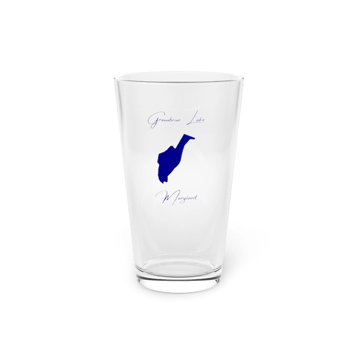 Maryland  Greenbrier  Lake  16oz  Pint  Glass  front  position  view  from  front  16oz.webp