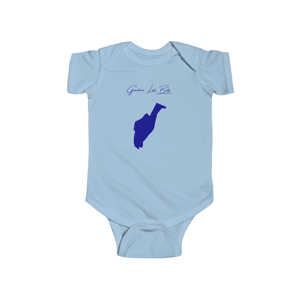 Maryland  Greenbrier  Lake  Onesie  front  position  view  from  front  light  blue.webp