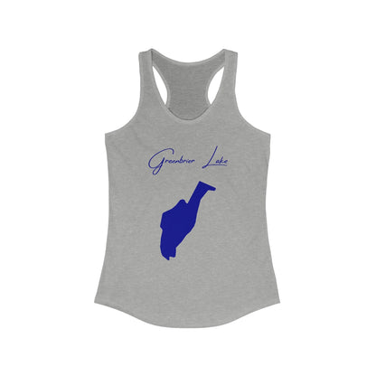 Maryland  Greenbrier  Lake  Racerback-Tank  front  position  view  from  front  heather  grey.webp